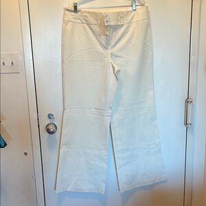 LOFT Cream Wide Leg Pants